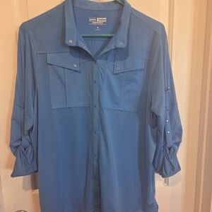 Blue Button-Up Shirt